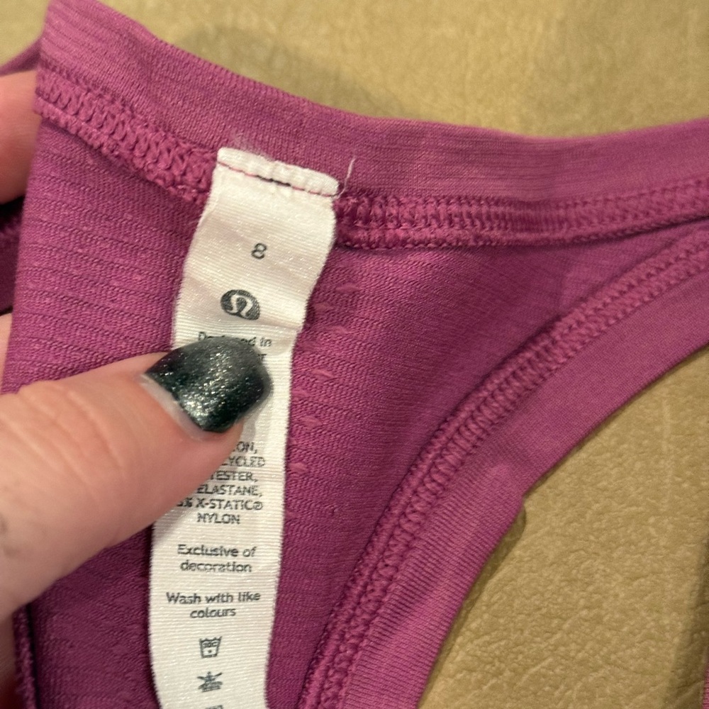 Lululemon Athletica Magenta Tank Top - Picture 5 of 5